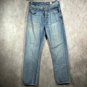 Guess Dean Jeans Mens 30 Blue‎ Medium Wash Denim Straight Relaxed Fit Everyday